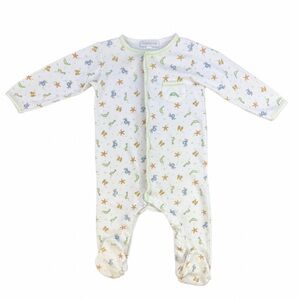 MAGNOLIA BABY Pima Cotton Sea Animal Print Footie- 6 Months